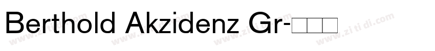 Berthold Akzidenz Gr字体转换